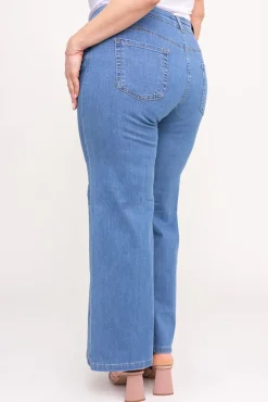 Damskie e Spodnie jeansowe dzwony FERIMI
