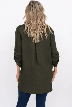 Damskie Polski Oliwkowa Koszula METUZINO