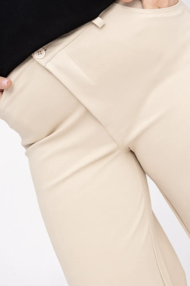 Damskie Włoski Piaskowe Spodnie BENERDI