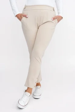 Damskie Włoski Piaskowe Spodnie COVENTI