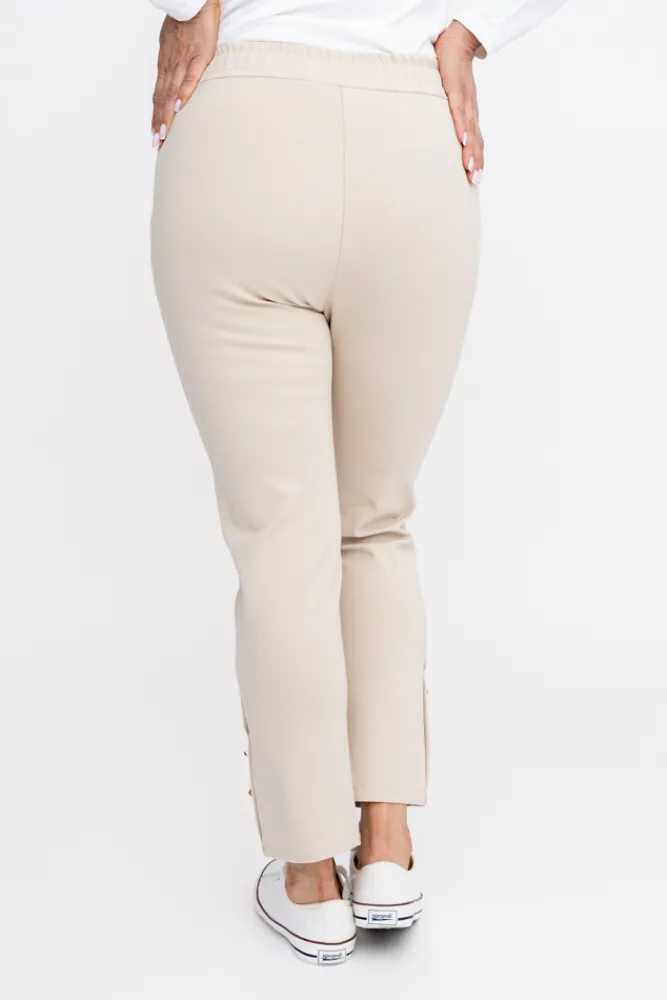Damskie Włoski Piaskowe Spodnie COVENTI