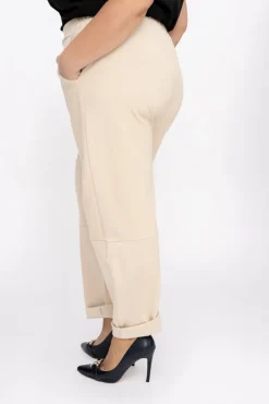 Damskie Włoski Piaskowe Spodnie dresowe HERVEN