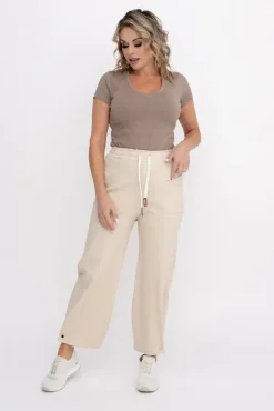 Damskie Włoski Piaskowe Spodnie dresowe OLIMPI