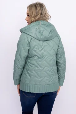 Damskie Polski Pistacjowa Kurtka wiosenna VEDERI