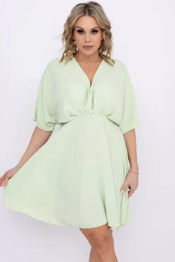 Włoski Pistacjowa Sukienka SENUMI