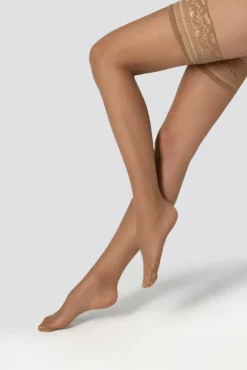 Damskie Polski Pończochy samonośne FELICE 15DEN VISONE