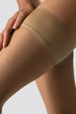 Damskie Polski Pończochy samonośne GRACE 15DEN BEIGE