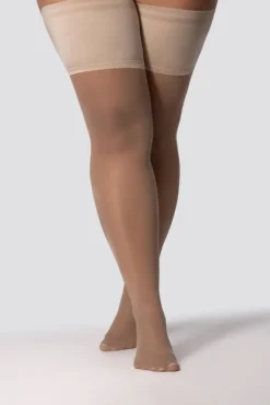 Damskie Polski Pończochy samonośne GRACE 30DEN ALABASTER