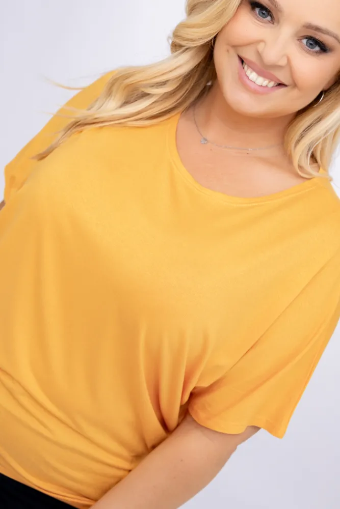 Damskie Polski Pomarańczowa Bluzka CILIO