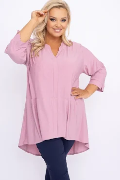 Damskie Polski Pudroworóżowa Bluzka brokatowa VERONI