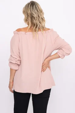 Damskie Włoski Pudroworóżowa Bluzka SEGAYO