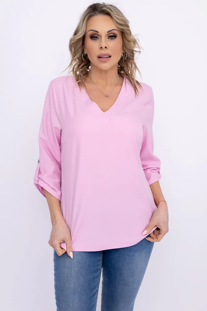 Damskie Polski Pudroworóżowa Koszula MULIEN