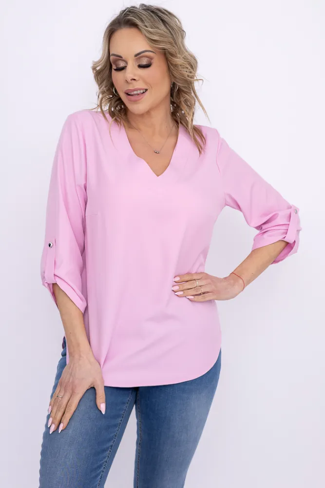 Damskie Polski Pudroworóżowa Koszula MULIEN