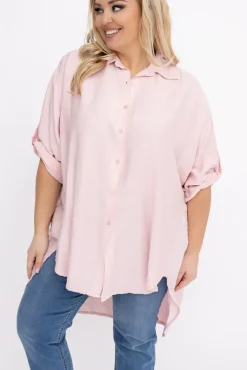 Damskie Włoski Pudroworóżowa Koszula TERIEN