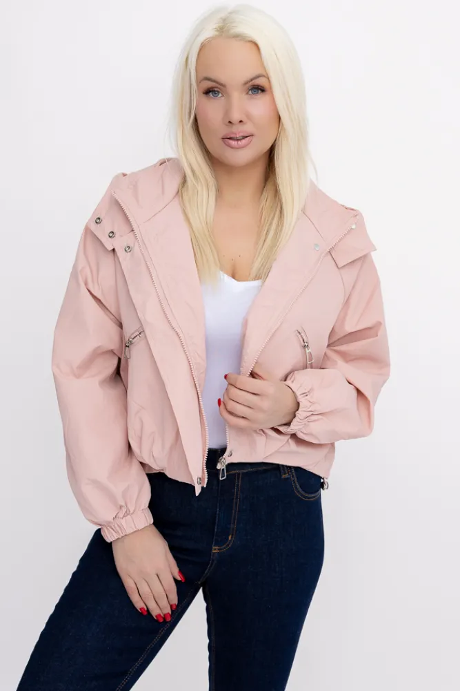 Damskie Pudroworóżowa Kurtka ASNEL