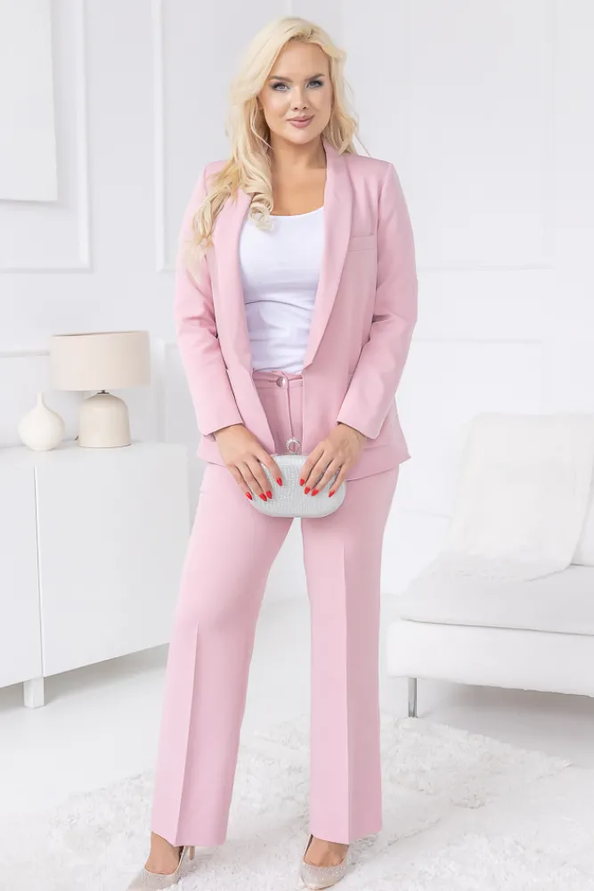 Damskie Polski Pudroworóżowa Marynarka ALCEMI