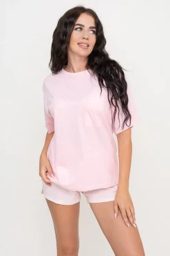 Polski Pudroworóżowa Piżama z szortami JOYIN