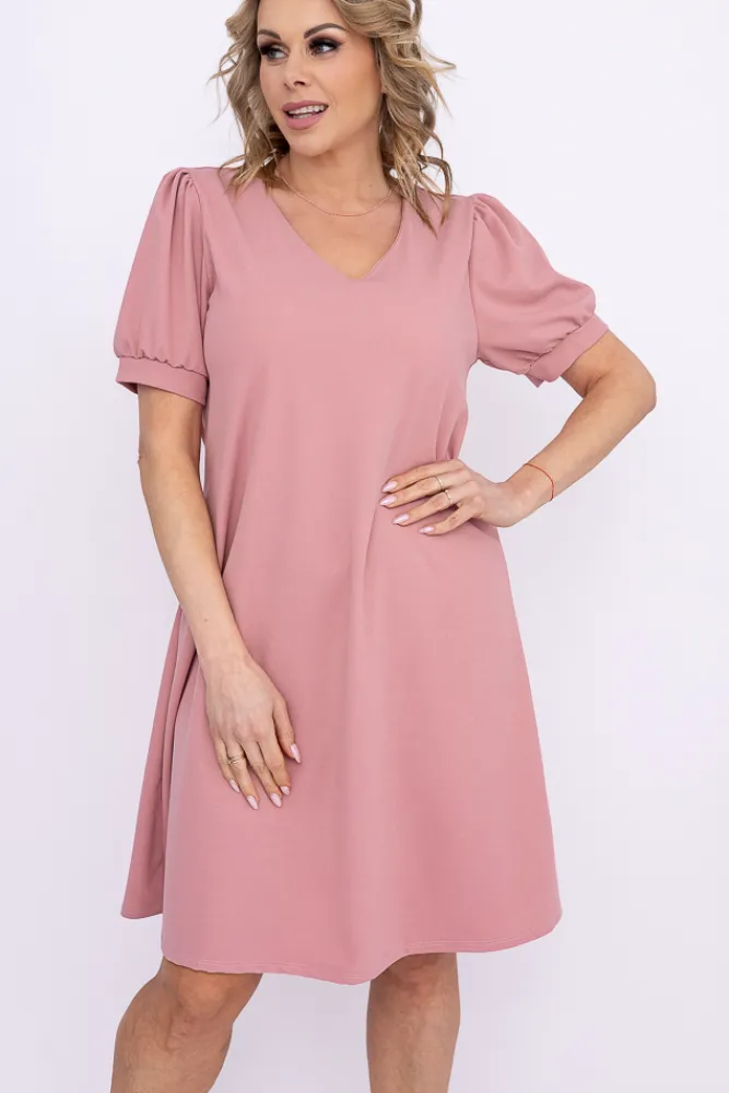 Włoski Pudroworóżowa Sukienka BERGIA