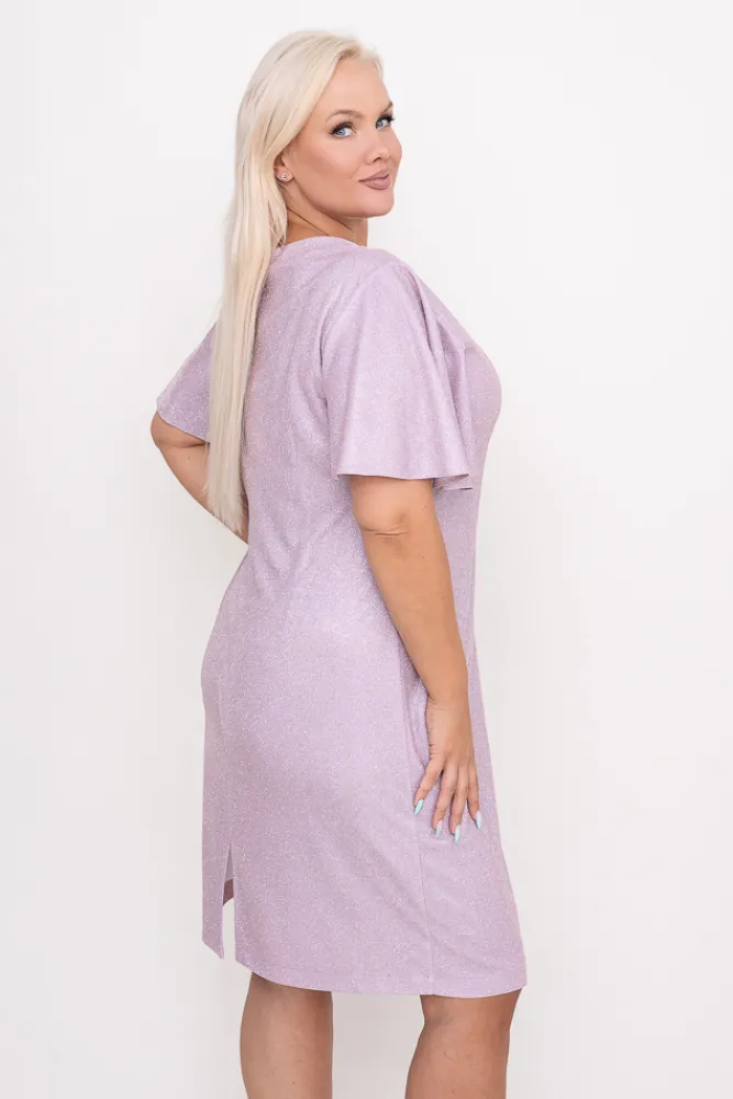 Polski Pudroworóżowa Sukienka błyszcząca GRIVI