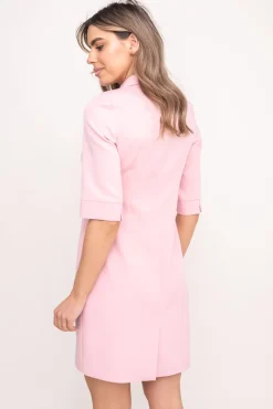 Polski Pudroworóżowa Sukienka CARMENY