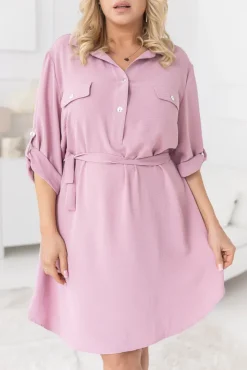 Polski Pudroworóżowa Sukienka IMALI