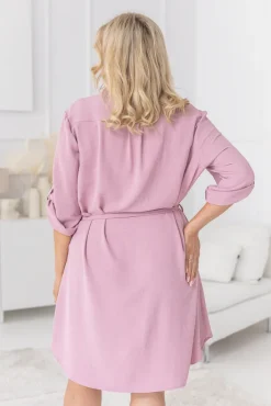 Polski Pudroworóżowa Sukienka IMALI