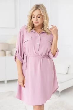 Polski Pudroworóżowa Sukienka IMALI
