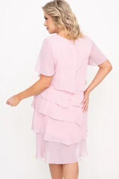 Polski Pudroworóżowa Sukienka ORINA