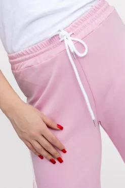 Damskie Włoski Pudroworóżowe Spodnie dresowe DENVIE