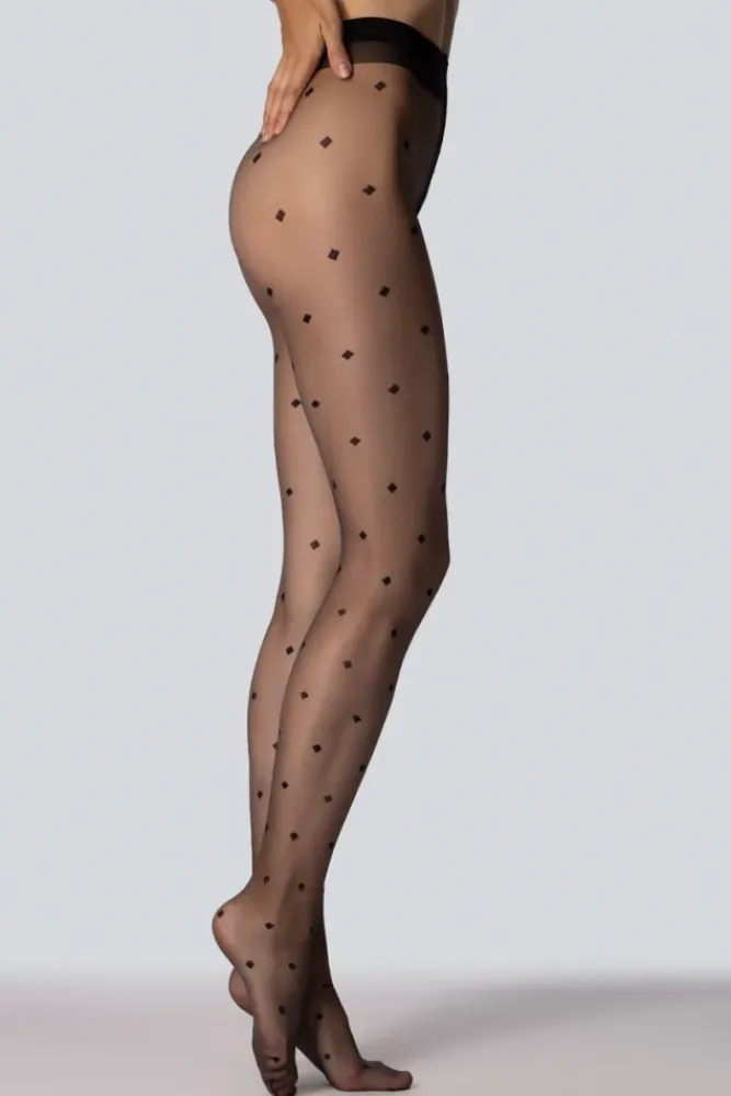 Damskie Polski Rajstopy DIAMOND GIRL 13DEN NERO