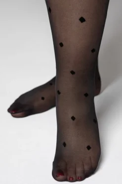 Damskie Polski Rajstopy DIAMOND RAIN ONYX