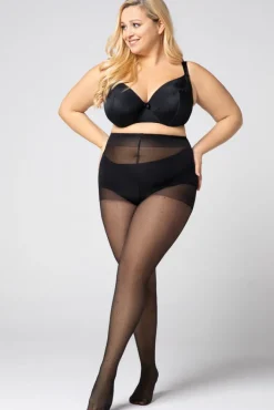 Damskie Polski Rajstopy DOTS RIGHT ONYX