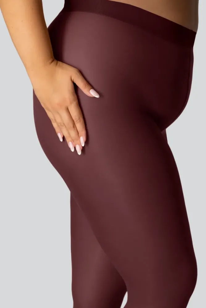 Damskie Polski Rajstopy ELIZABETH 70DEN RED WINE