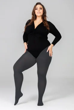 Damskie Polski Rajstopy ELIZABETH II Plus Size SHORT