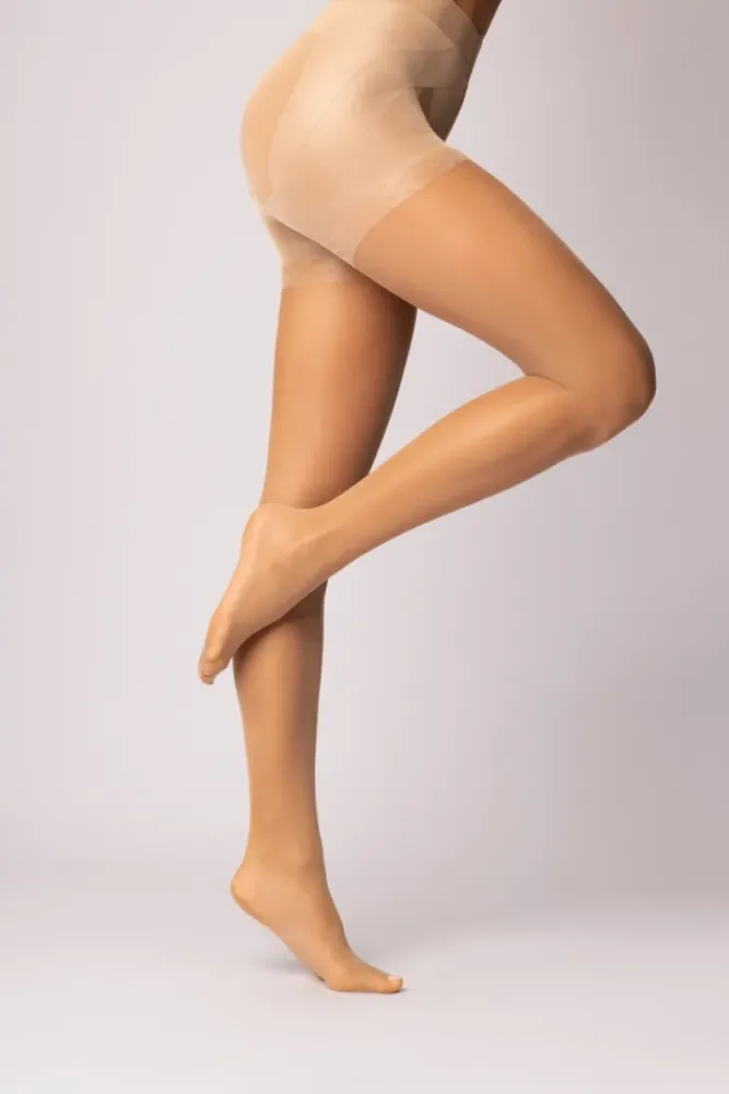 Damskie Polski Rajstopy PUSH-UP 15DEN BEIGE