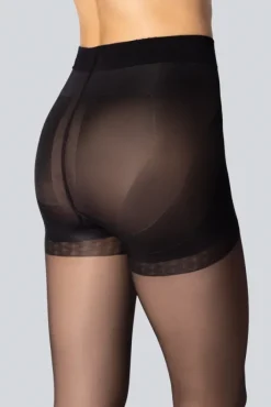 Damskie Polski Rajstopy PUSH-UP 15DEN NERO