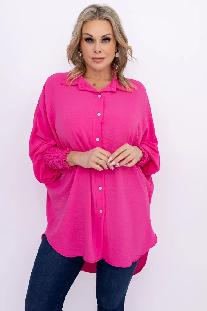 Damskie Włoski Różowa Koszula BELUNTI