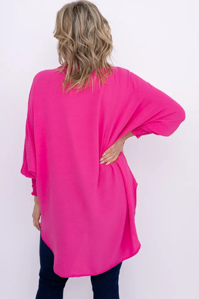 Damskie Włoski Różowa Koszula BELUNTI