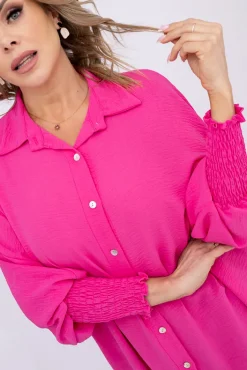 Damskie Włoski Różowa Koszula BELUNTI