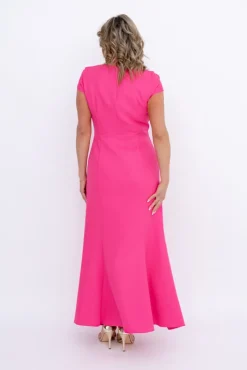 Polski Różowa Sukienka błyszcząca ARIEL