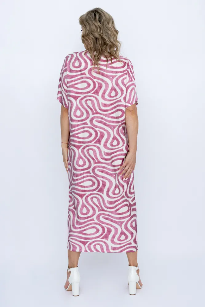 Polski Różowa Sukienka SETERTI