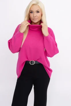 Damskie Włoski Sweter z golfem XENTI