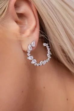 Srebrne Kolczyki stalowe ABAYO