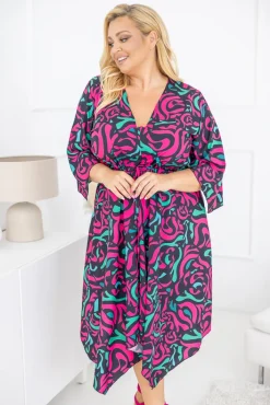 Polski Sukienka asymetryczna DARLIN Wzór 2