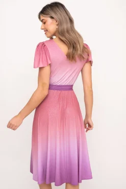 Polski Sukienka brokatowa VERVENO Wzór 3