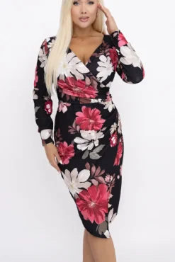 Włoski Sukienka kopertowa RAFAELA Wzór 14