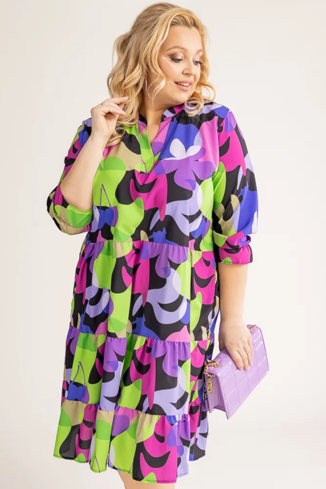 Polski Sukienka KORTIGO Wzór 5