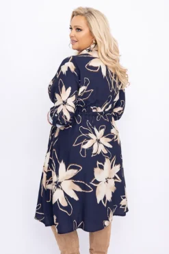 Włoski Sukienka koszulowa AUTUMNO Wzór 4