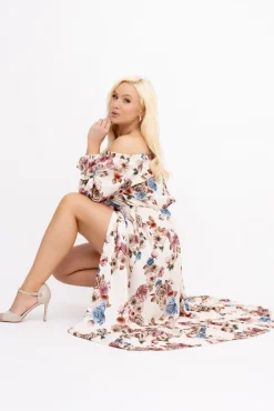 Włoski Sukienka maxi VERMI Wzór 47