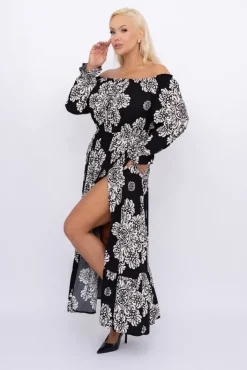 Włoski Sukienka maxi VERMI Wzór 32